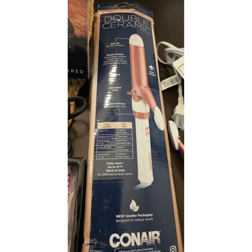 CHI & Conair Hair Tools Bundle Women OS Black/Rose Gold Excellent Ceramic Irons